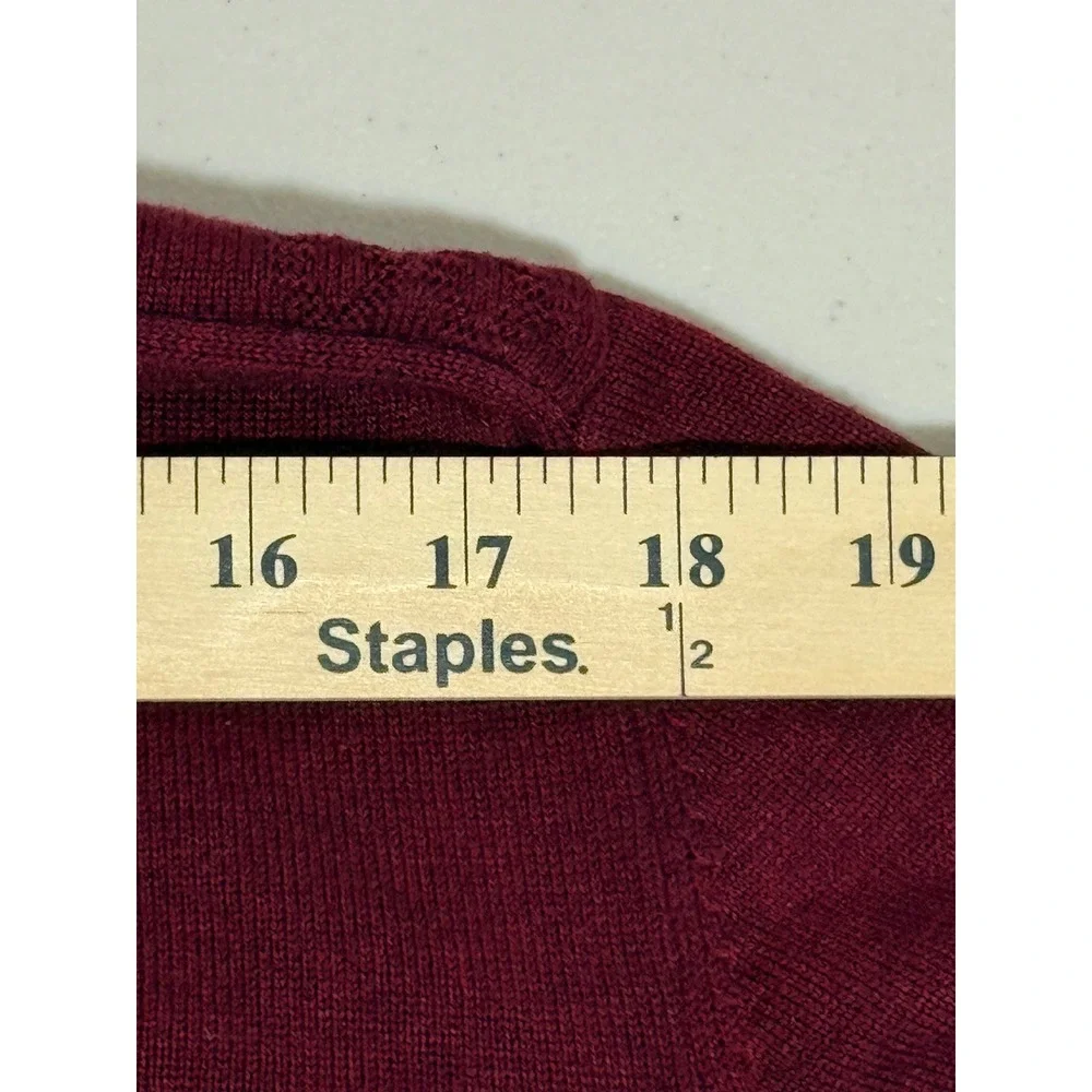 Tony Montana Burgundy Crew Neck Long‎ Sleeve Sweater Mens XXL